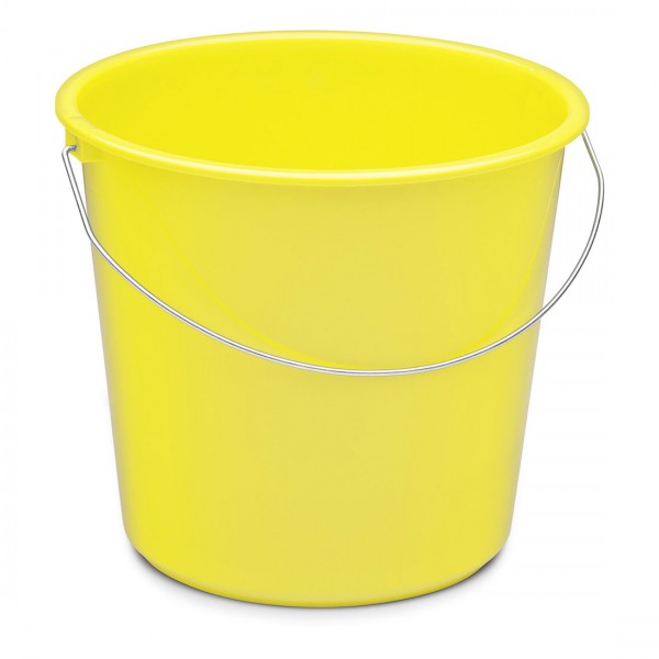 Nölle Haushaltseimer, gelb, 10 Liter, Kunststoff