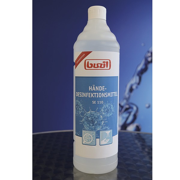 Buzil Händedesinfektionsmittel - Corona-Sonderedition - (SE110) 1L Rundflasche