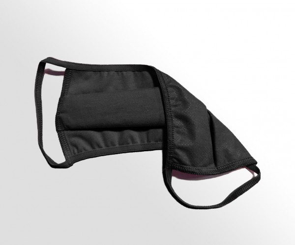 DIE GUTE SOTFFMASKE 2-lagig schwarz (5er Pack)