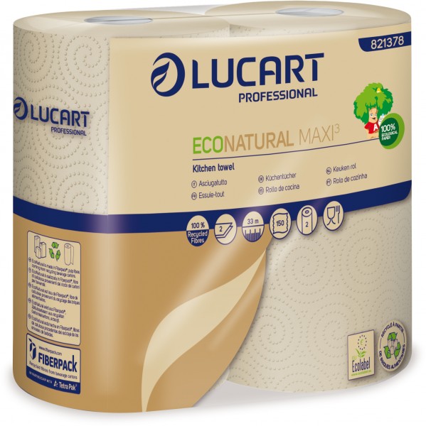 LUCART EcoNatural MAXI³ Küchenrollen