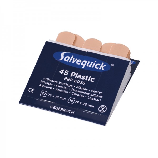 SALVEQUICK NACHFÜLLPACK, 6036, WASSERABWEISEND, 45 STÜCK