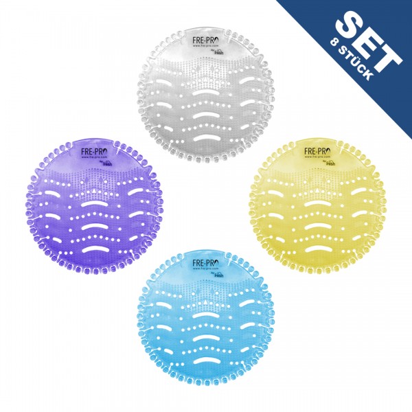 Fre-Pro Wave 2.0 Urinalsieb Probier-Set "Frisch & Herb" (8 Stück)