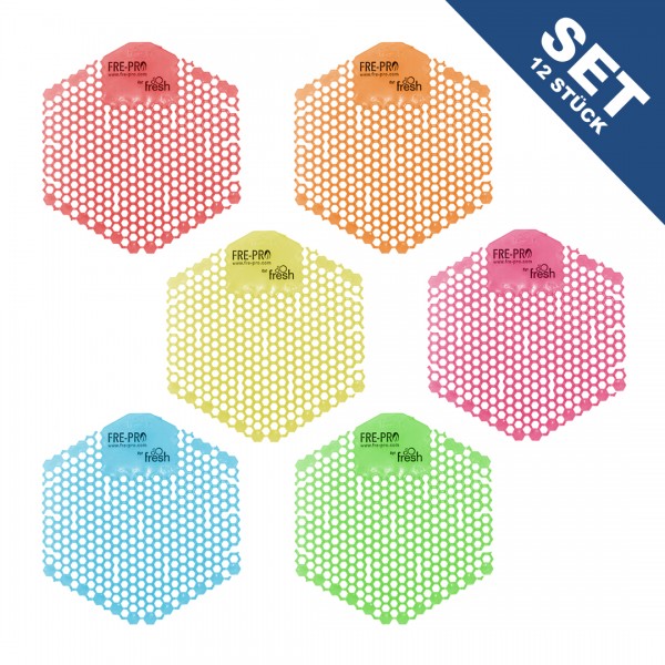 Fre-Pro Wave 3D Urinalsieb Probier-Set (12 Stück)