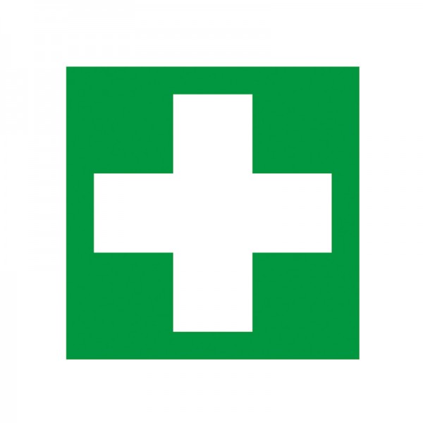 GRAMM Symbol "Erste Hilfe" Folie selbstklbend 150 x 150 mm