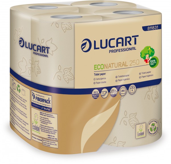 ECO NATURAL 250 fiberpack® Toilettenpapier 2-lagig