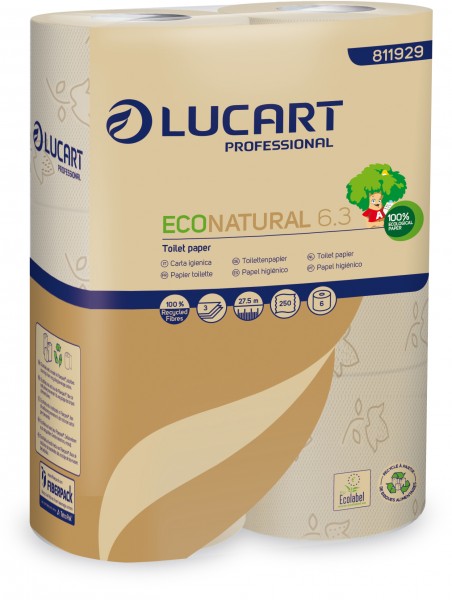 ECO NATURAL 6.3 fiberpack® Toilettenpapier 3-lagig