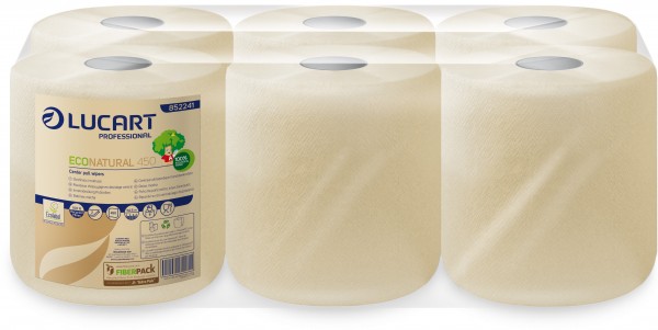 ECO NATURAL fiberpack® 450 kompakte Handtuchrolle/Putzrolle