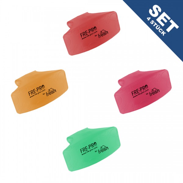 Fre-Pro Bowl Clip Lufterfrischer Probier-Set "Fruchtig-Süß" (4 Stück)