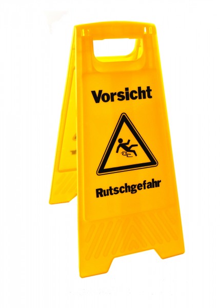 WetLine Warnschild 2-sprachig gelb